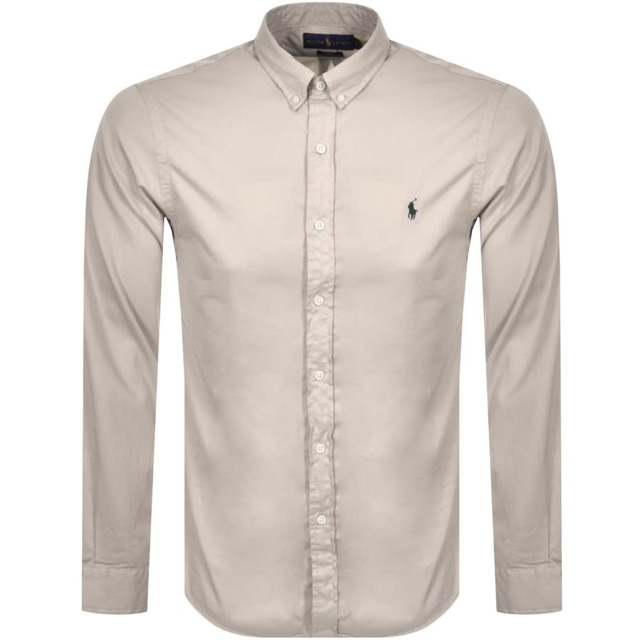 Alternative Image for ProductRalph Lauren Chino Long Sleeved Shirt Grey1